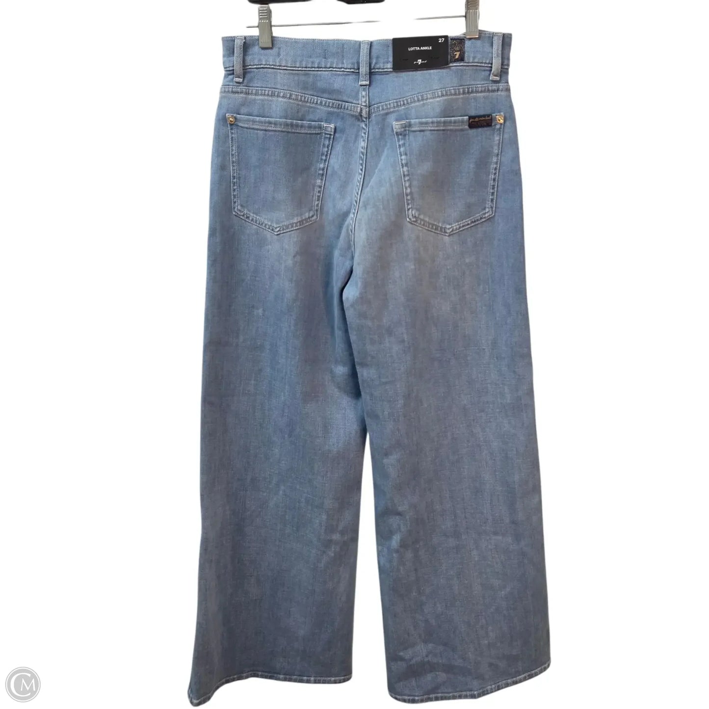 Jeans Wide Leg By 7 For All Mankind In Blue, Size: 4
