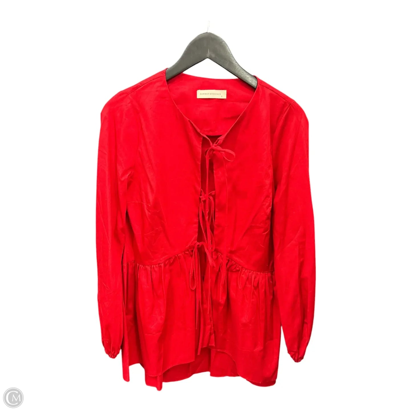 Top Long Sleeve By Clothes Mentor In Red, Size: S