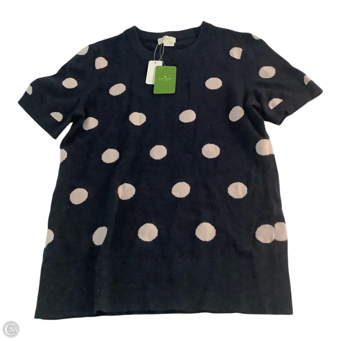 Sweater Designer By Kate Spade In Polkadot Pattern, Size: M