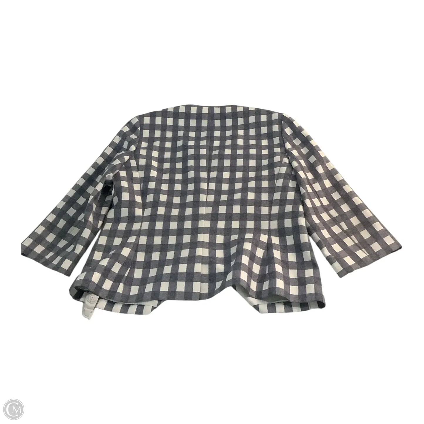 Blazer By Nine West Apparel In Checkered Pattern, Size: 10