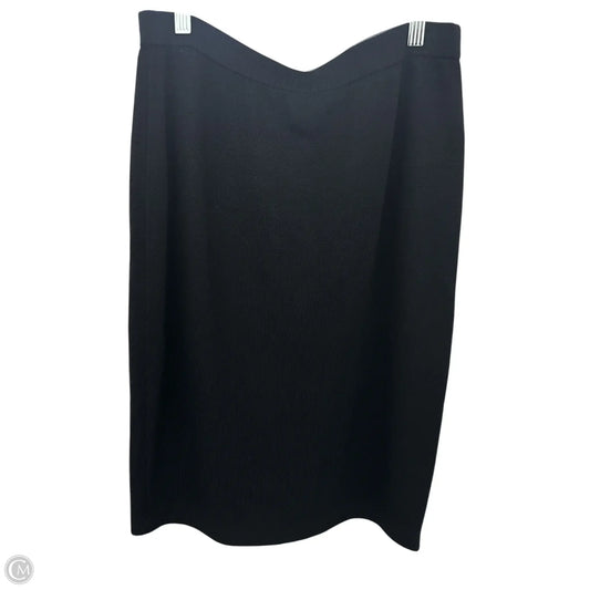 Skirt Luxury Designer By St John Collection In Black, Size: 12