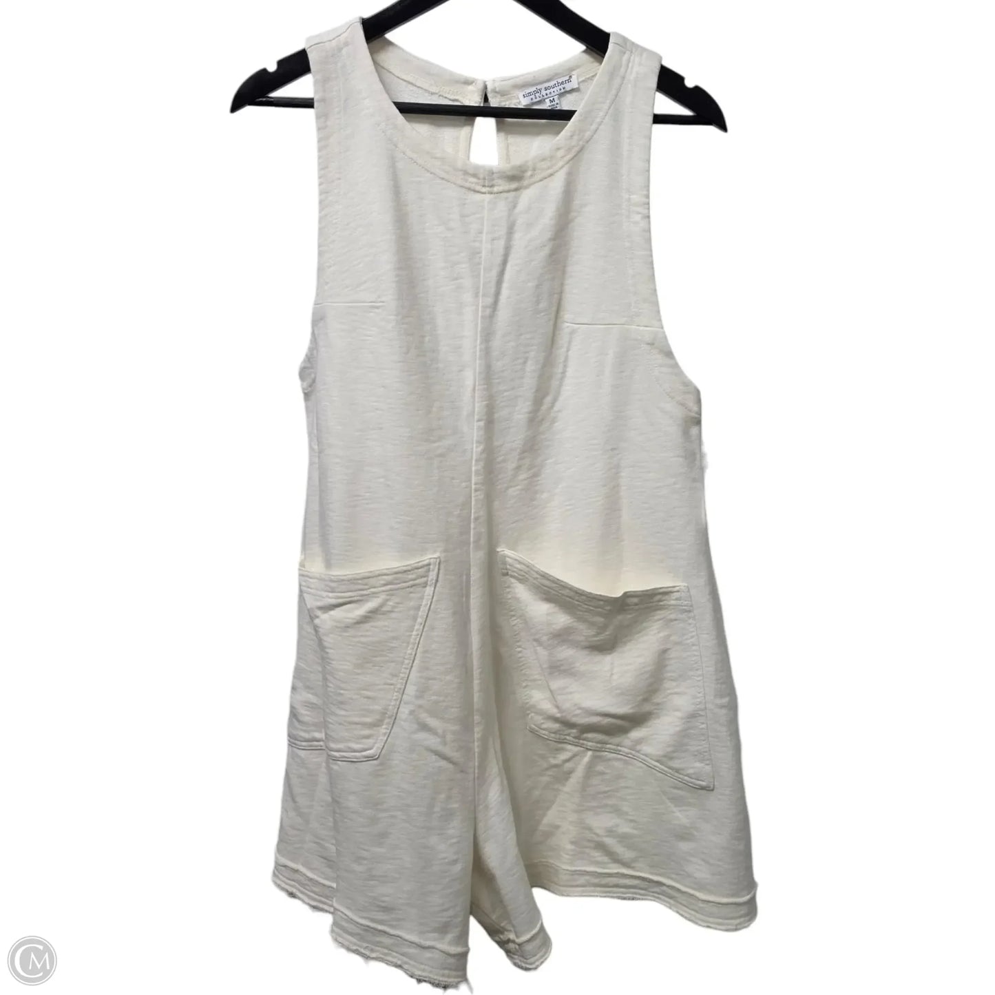 Romper By Simply Southern In Cream, Size: M