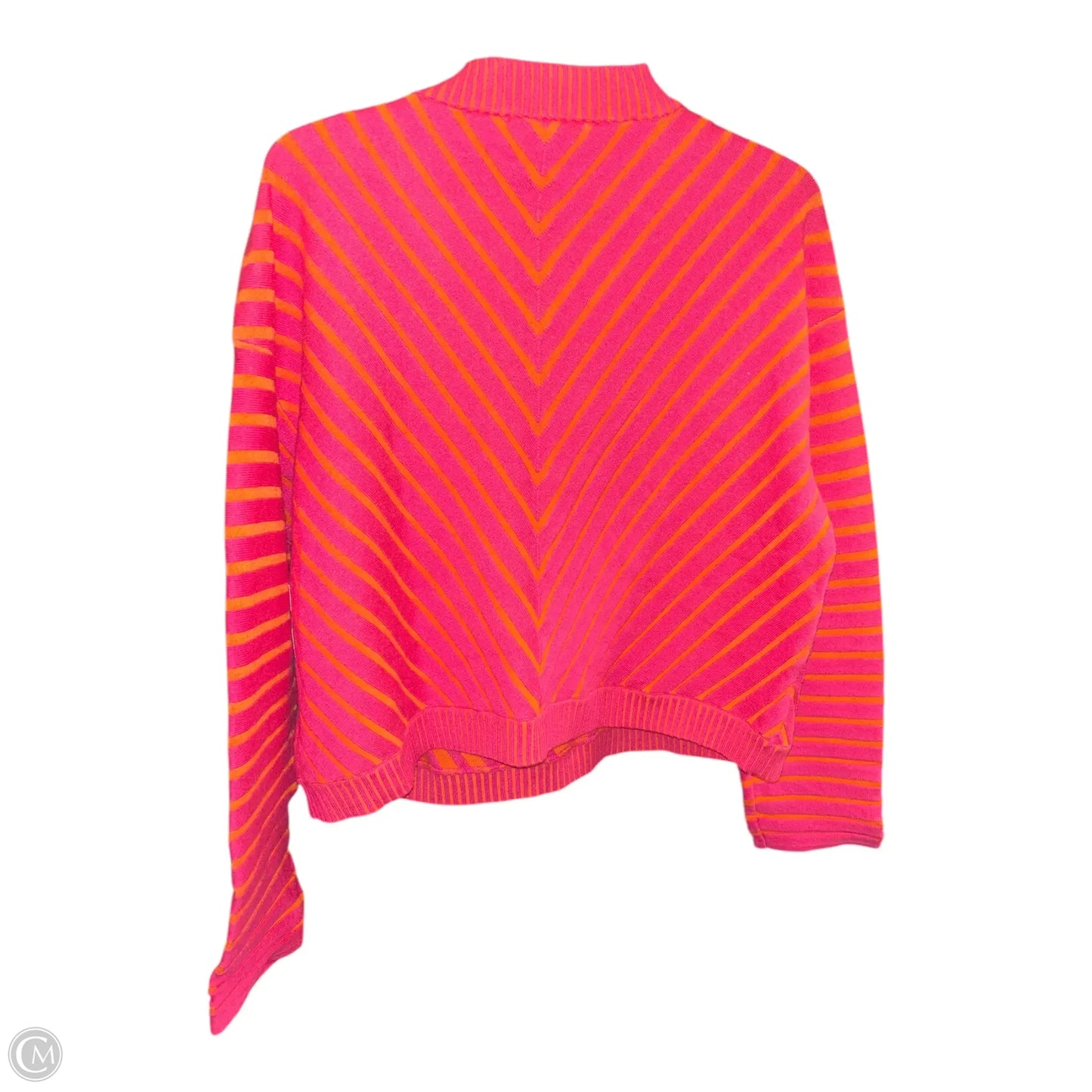 Sweater By Clothes Mentor In Orange & Pink, Size: L