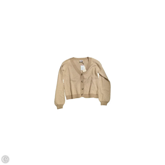 Sweater Cardigan By Sincerely Jules In Tan, Size: L