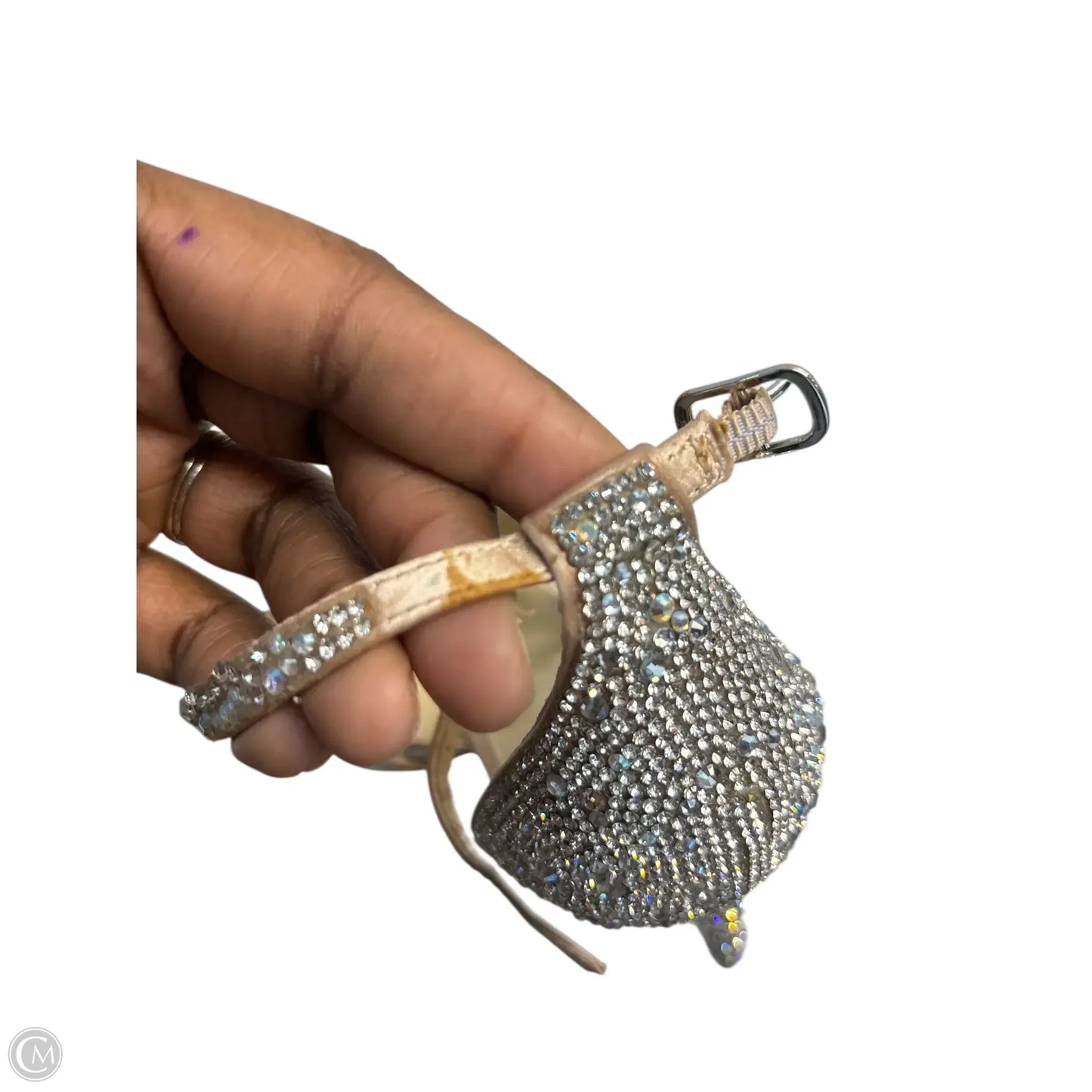 Shoes Heels Stiletto By Betsey Johnson In Silver & Tan, Size: 8