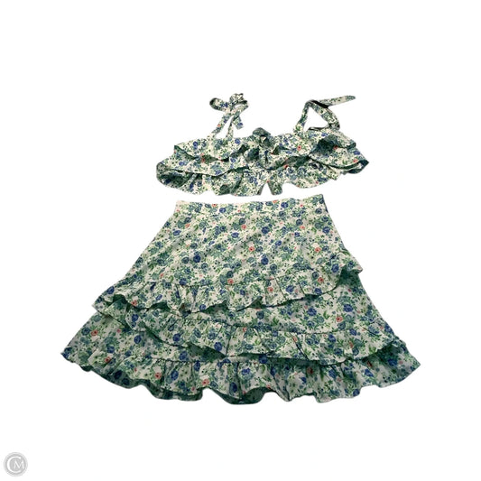 Skirt Set 2pc By Boohoo Boutique In Floral Print, Size: 12