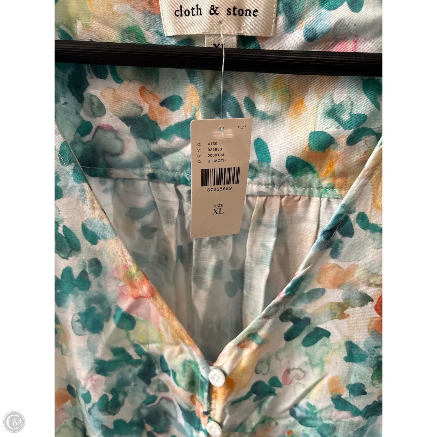 Dress Casual Short By Cloth & Stone In Teal, Size: Xl
