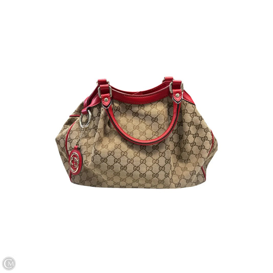 Handbag Luxury Designer By Gucci, Size: Large