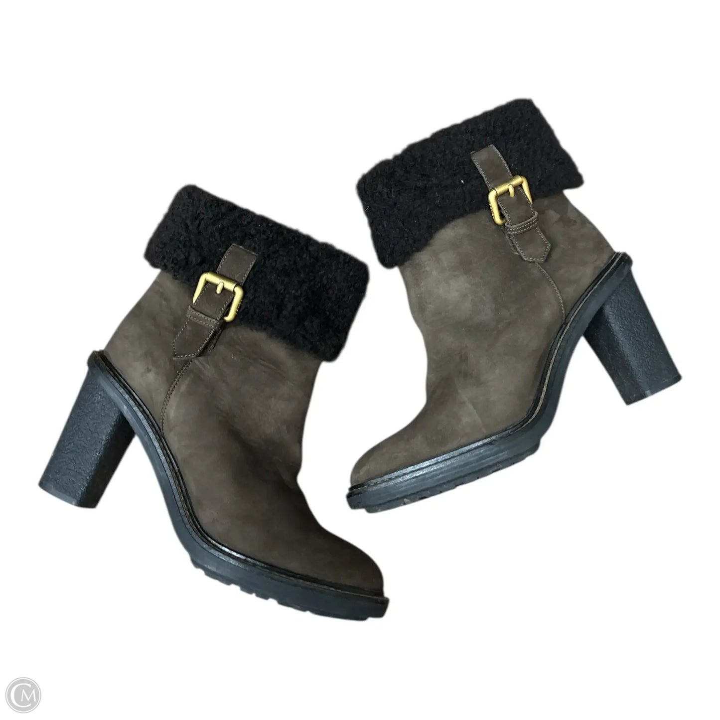 Boots Luxury Designer By Fendi In Brown