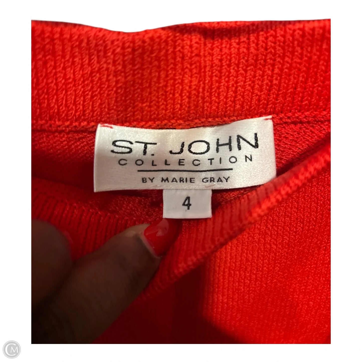 Pants Luxury Designer By St John Collection In Red, Size: 4