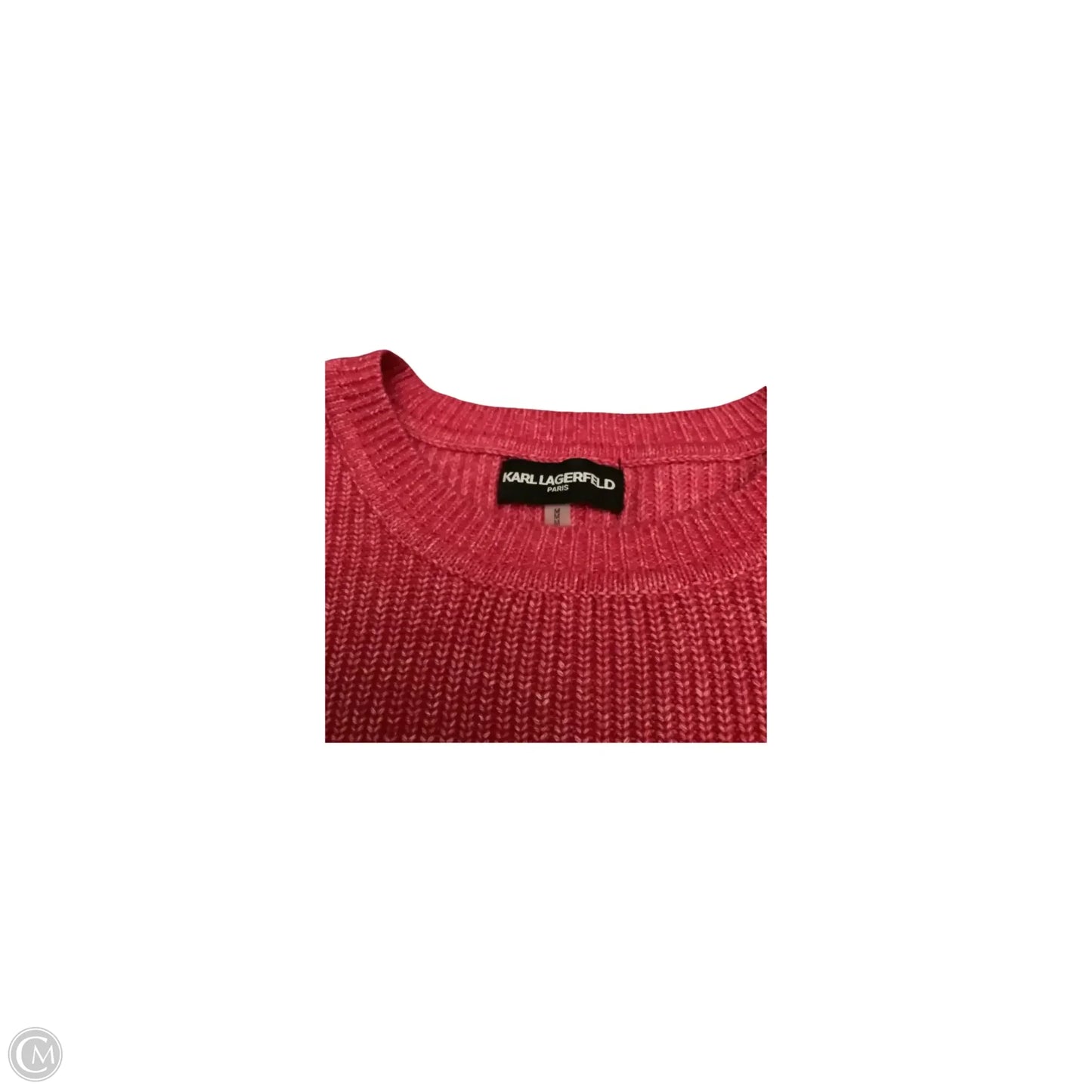 Sweater Designer By Karl Lagerfeld In Pink, Size: M
