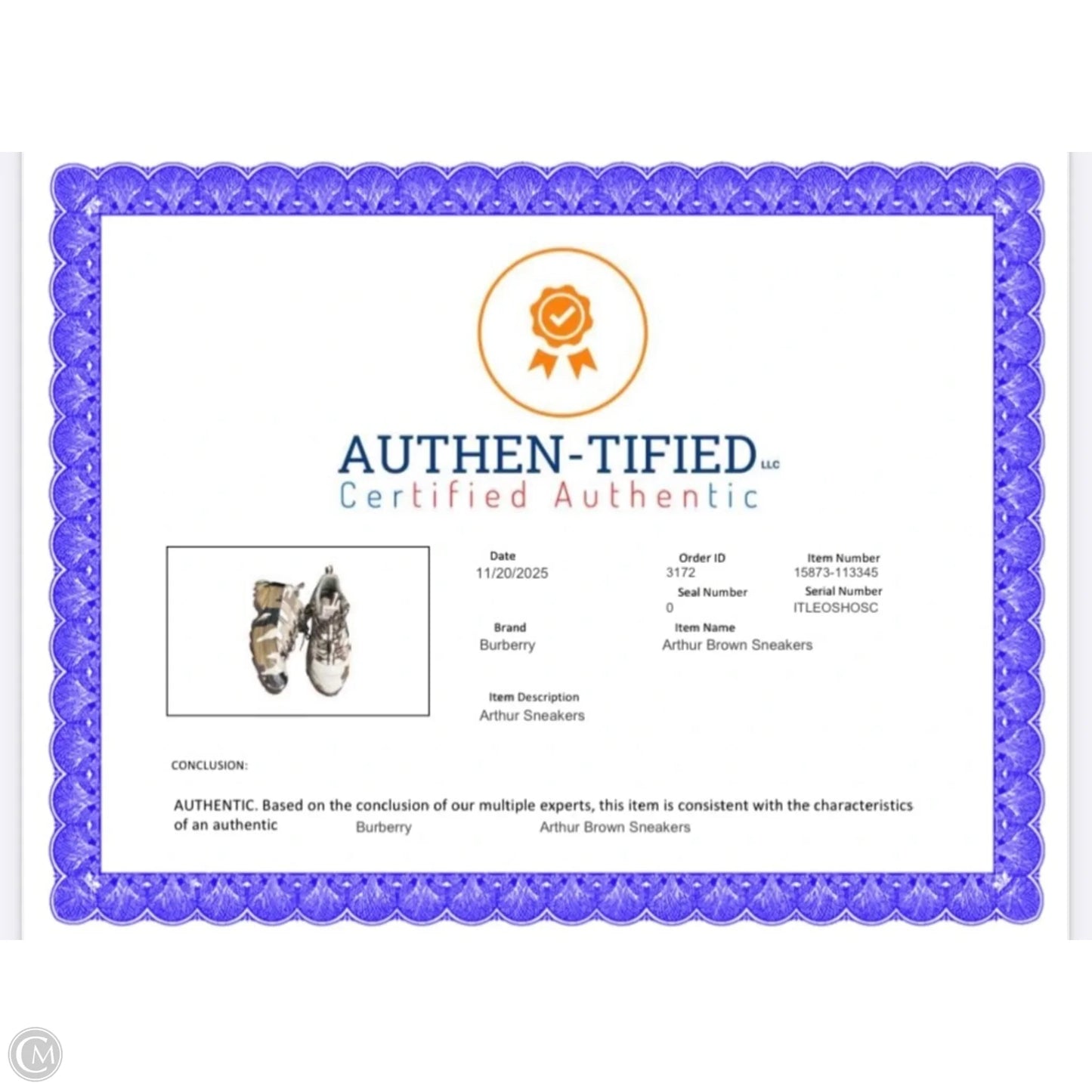 Shoes Luxury Designer By Burberry In Brown & Cream, Size: 10.5