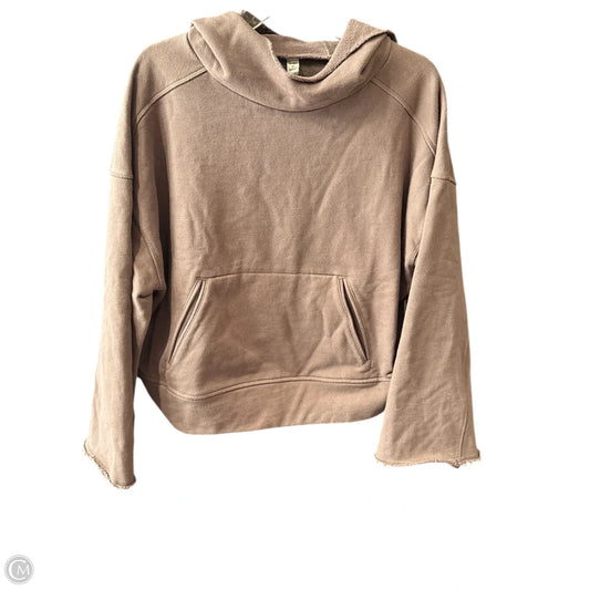 Sweatshirt Hoodie By Alo In Brown, Size: M