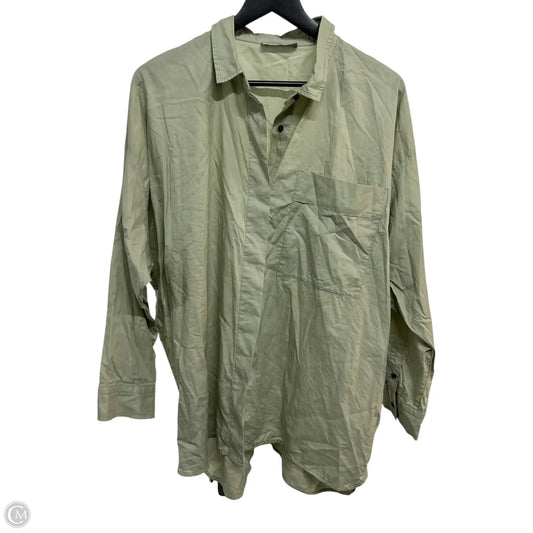 Top Long Sleeve Basic By Everlane In Green, Size: L