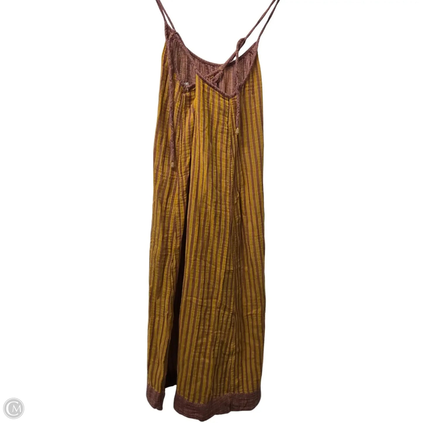 Dress Casual Midi By Free People In Striped Pattern, Size: L