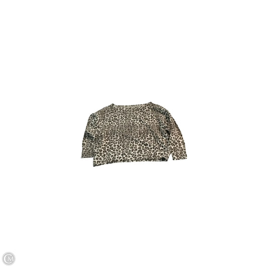 Top Long Sleeve Basic By Good American In Animal Print, Size: Xl