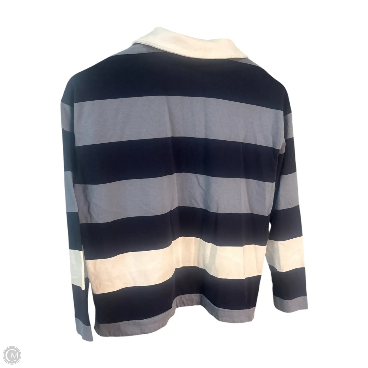 Top Long Sleeve Basic By Madewell In Striped Pattern, Size: Xs