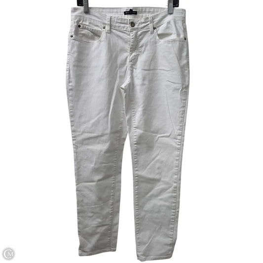 Jeans Skinny By Eileen Fisher In White Denim, Size: 8