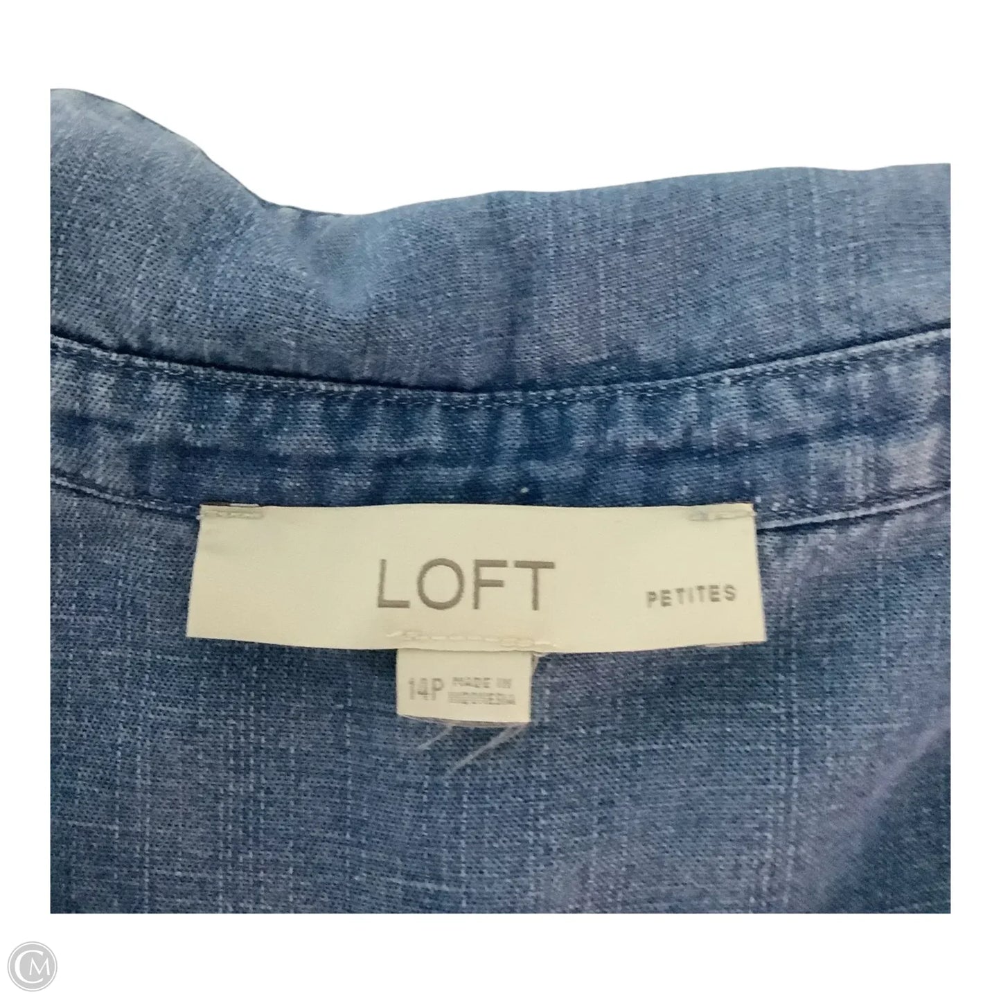 Dress Casual Maxi By Loft In Blue, Size: 14p