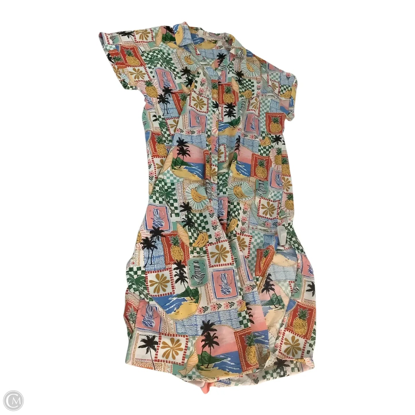Dress Casual Maxi By Skies Are Blue In Tropical Print, Size: Xl
