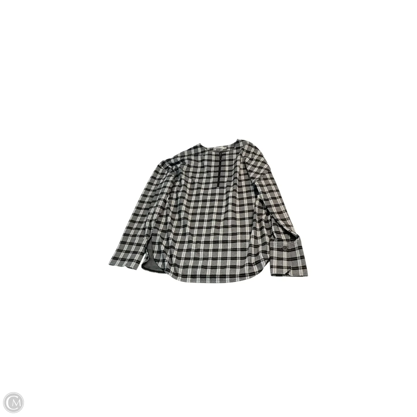 Top Long Sleeve By Cma In Plaid Pattern, Size: L