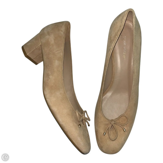 Shoes Designer By Stuart Weitzman In Tan, Size: 11
