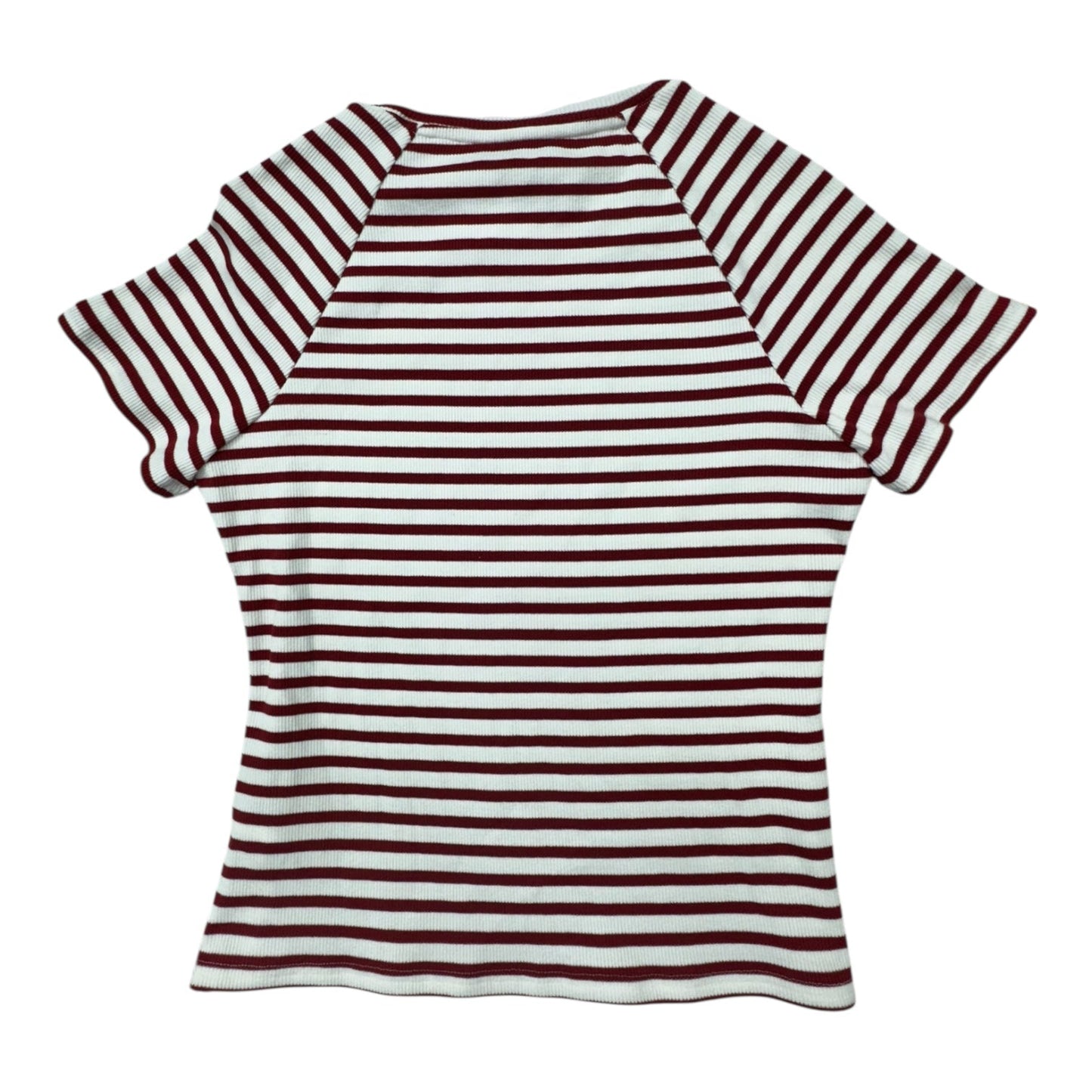 Top Ss By Paige In Red & White Striped Pattern, Size:L