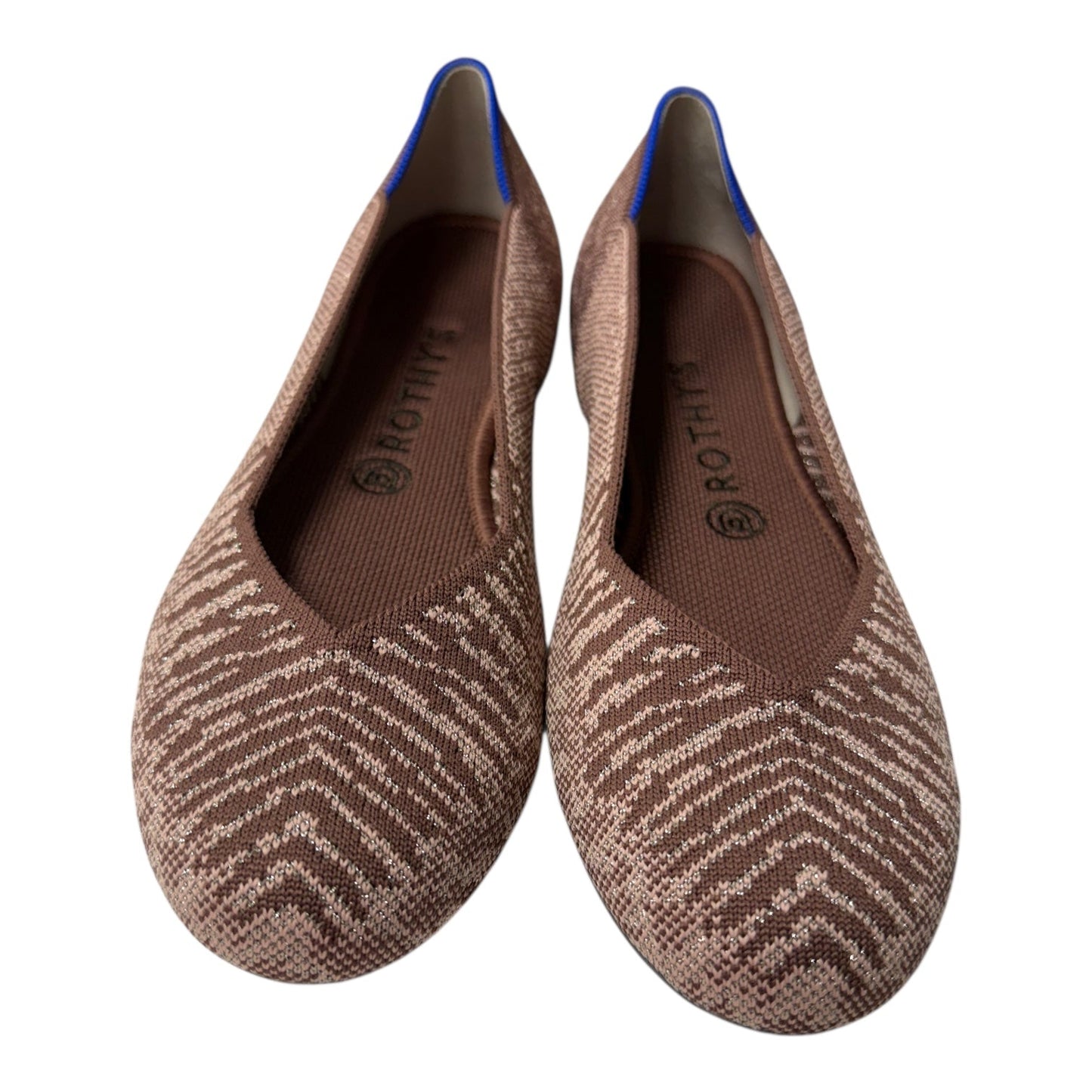 Shoes Flats By Rothys In Brown & Pink, Size:9