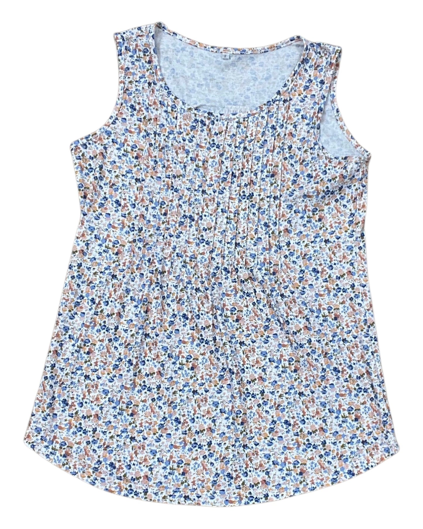 Top Sleeveless By Clothes Mentor In Blue & Orange, Size:S