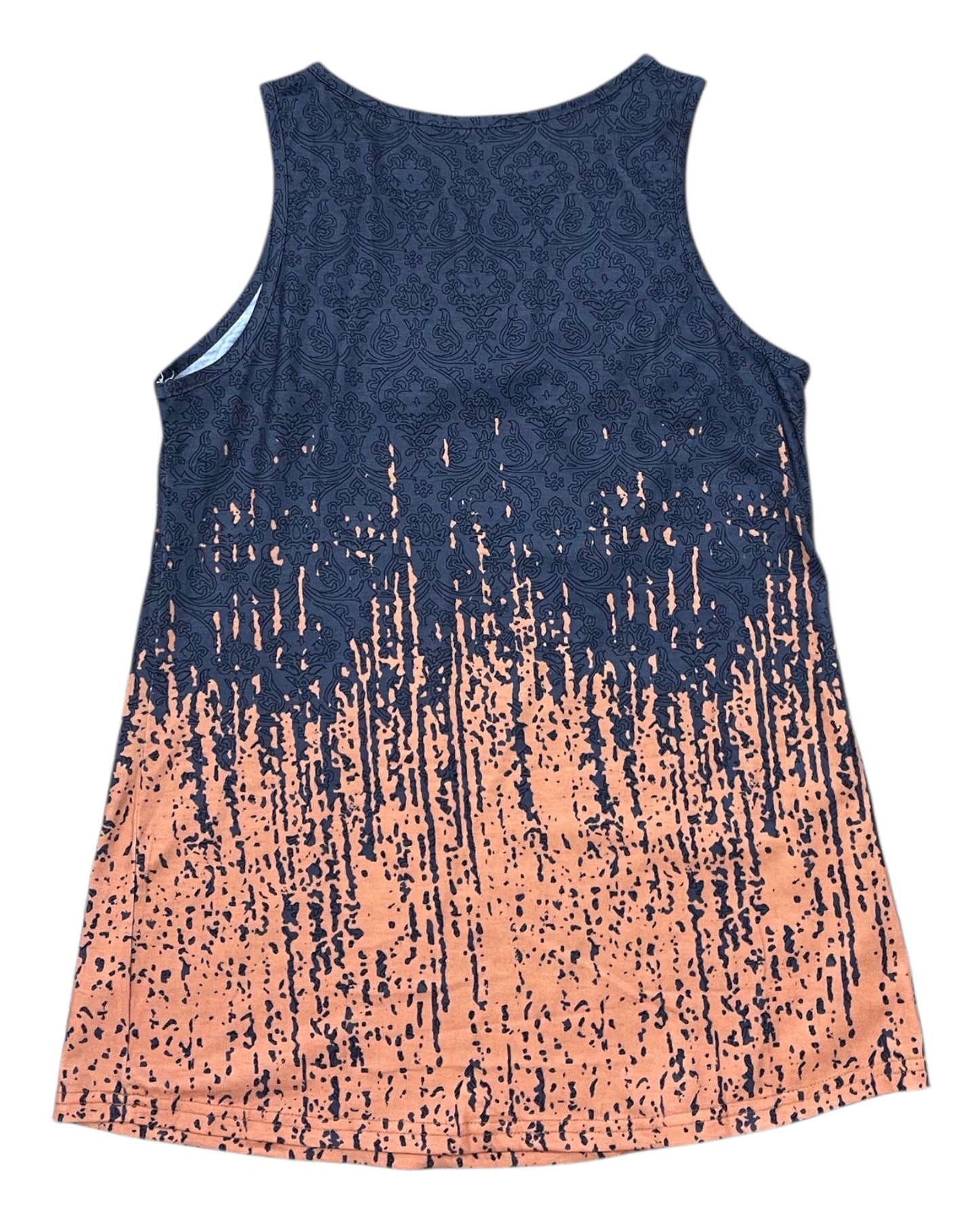 Top Sleeveless By Clothes Mentor In Grey & Orange, Size:S