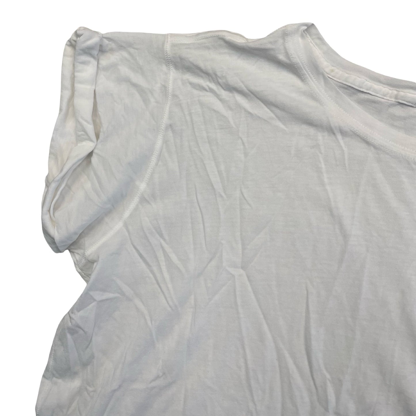 Athletic Top Ss By Lululemon In White, Size:M