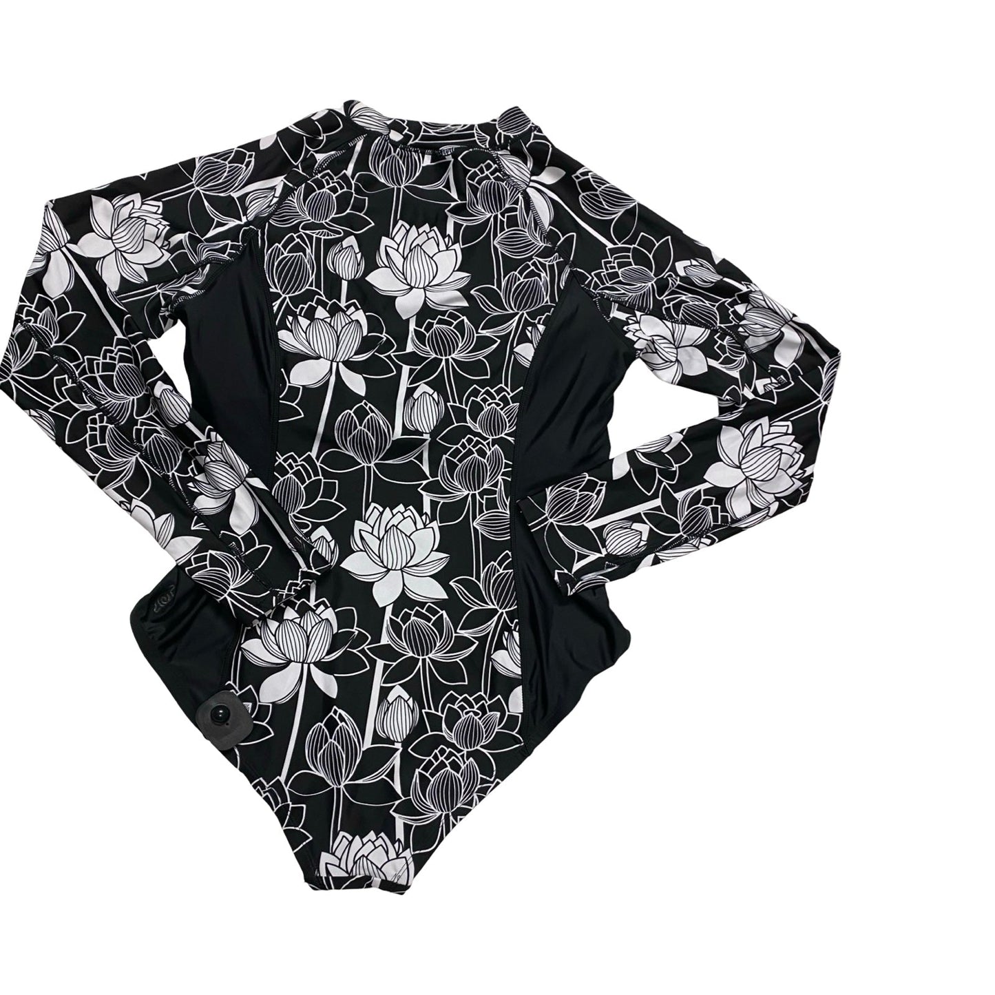 Swimsuit By Clothes Mentor In Black & White, Size:Xl