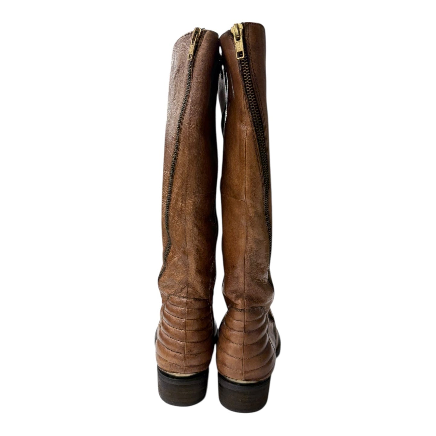 Boots Knee Flats By Steve Madden In Brown, Size:10