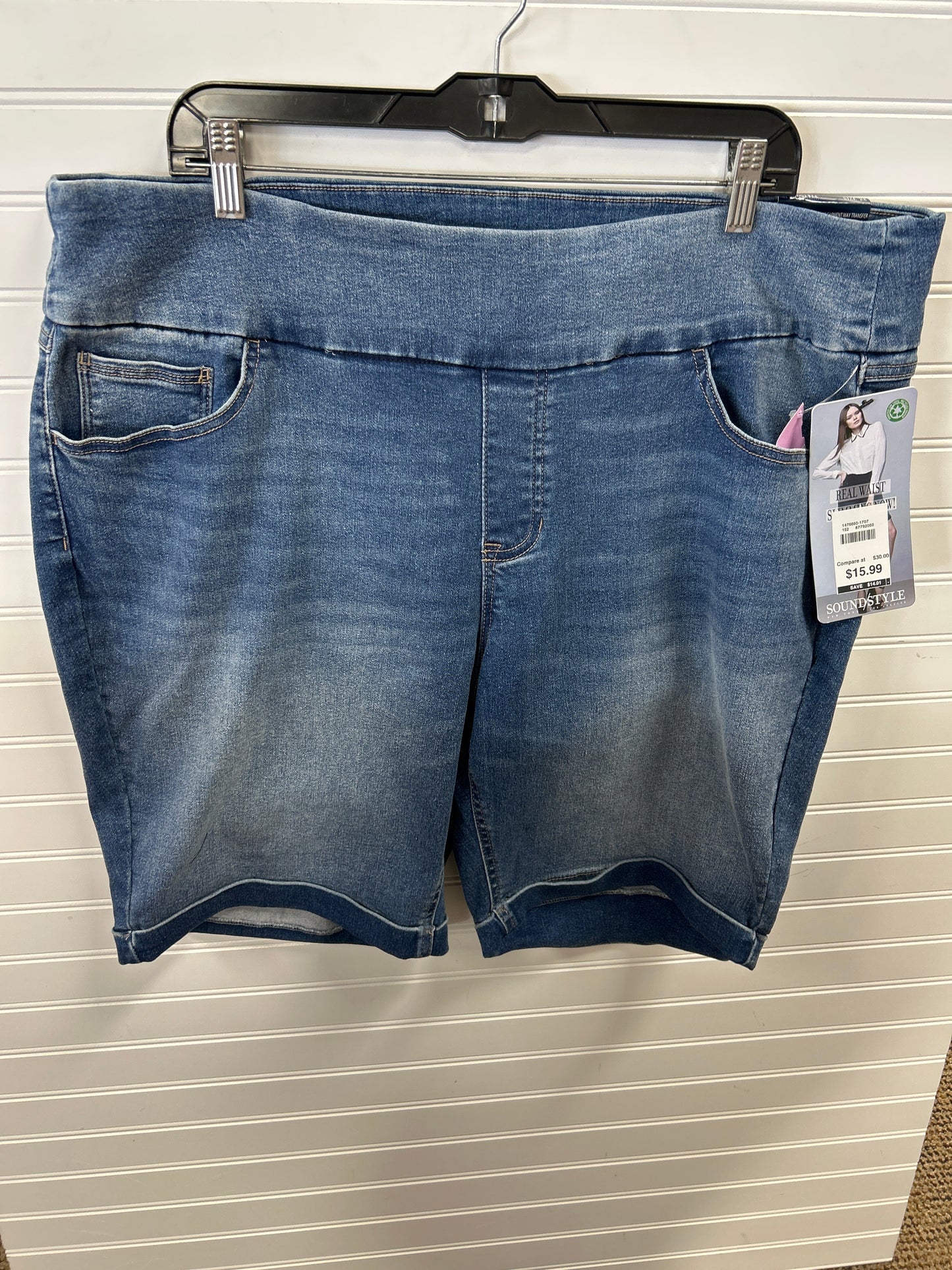 Shorts By Cmc In Blue Denim, Size:2X