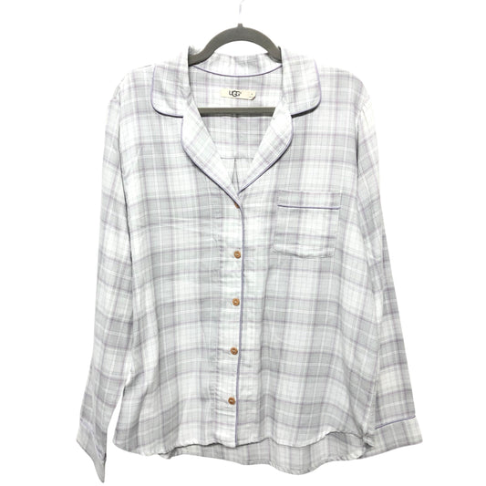 Top Ls Designer By Ugg In Plaid Pattern, Size:Xl