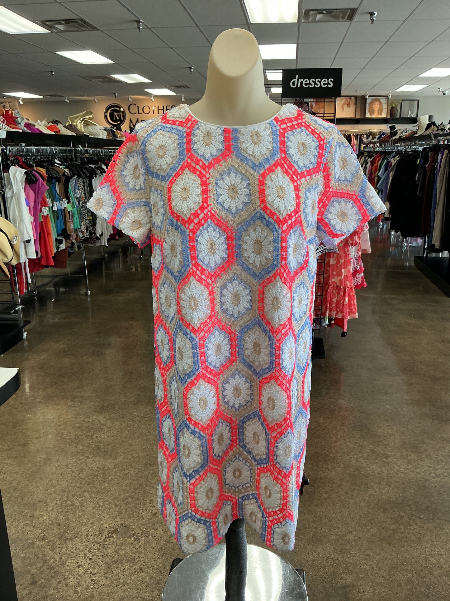 Dress Designer By Lilly Pulitzer In Blue & Red & White, Size:6