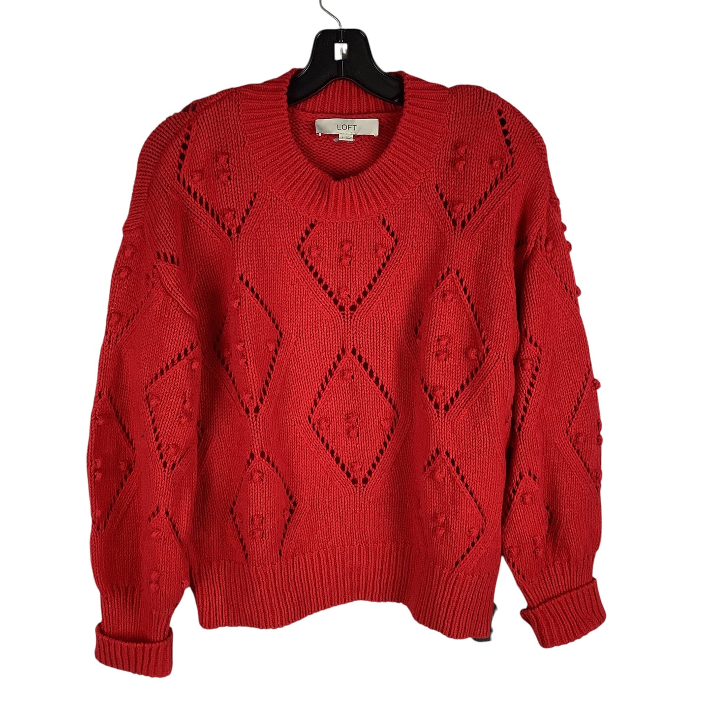 Sweater By Loft In Red, Size: L
