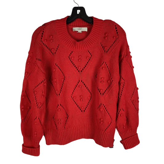 Sweater By Loft In Red, Size: L