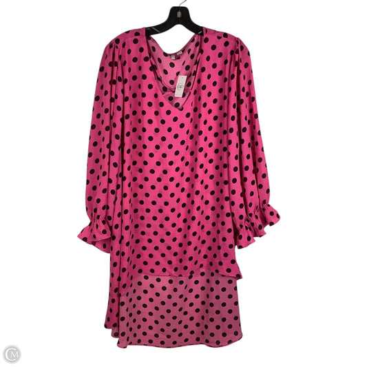 Top Long Sleeve By Cato In Polkadot Pattern, Size: 3x (26/28)