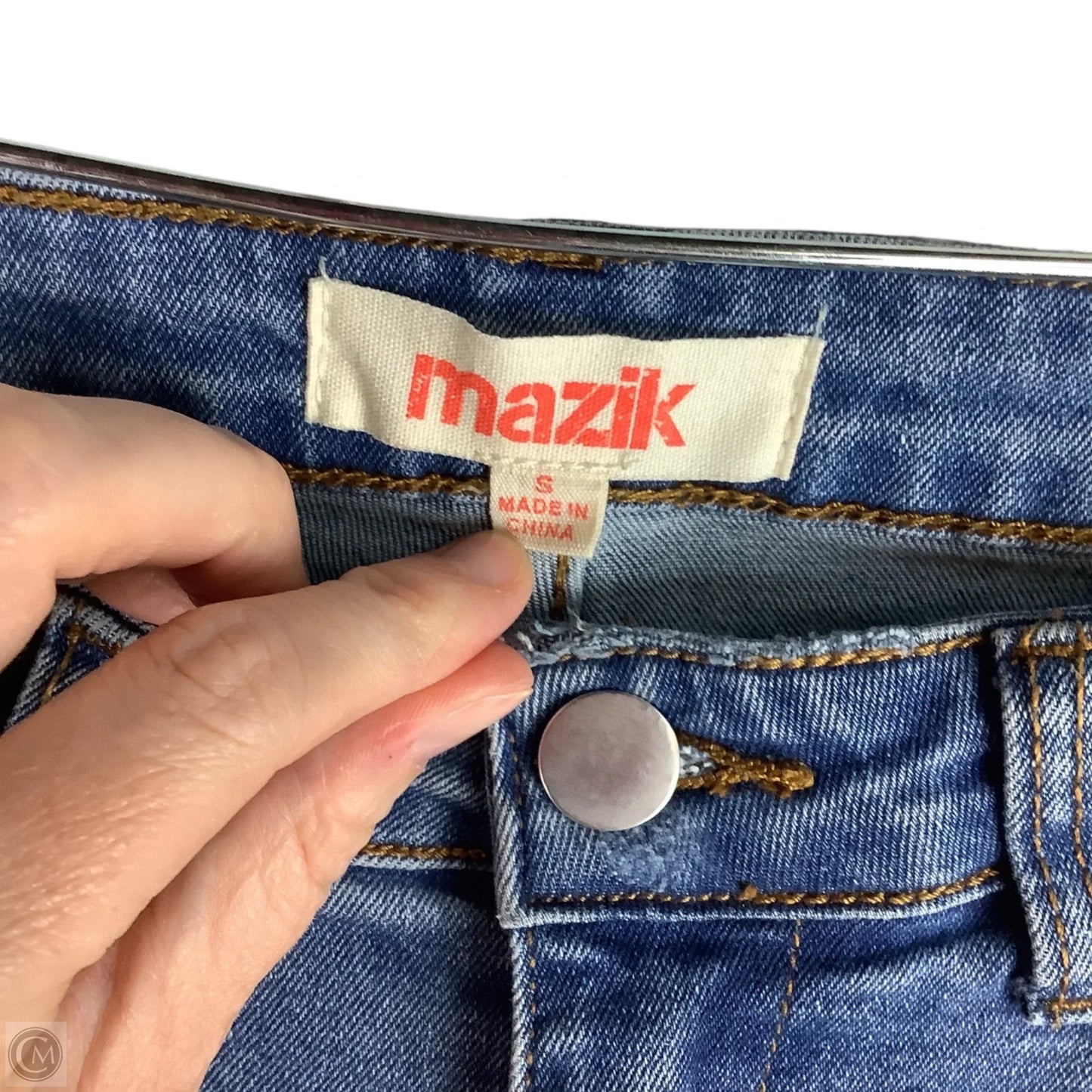 Jeans Flared By Clothes Mentor In Blue Denim, Size: S