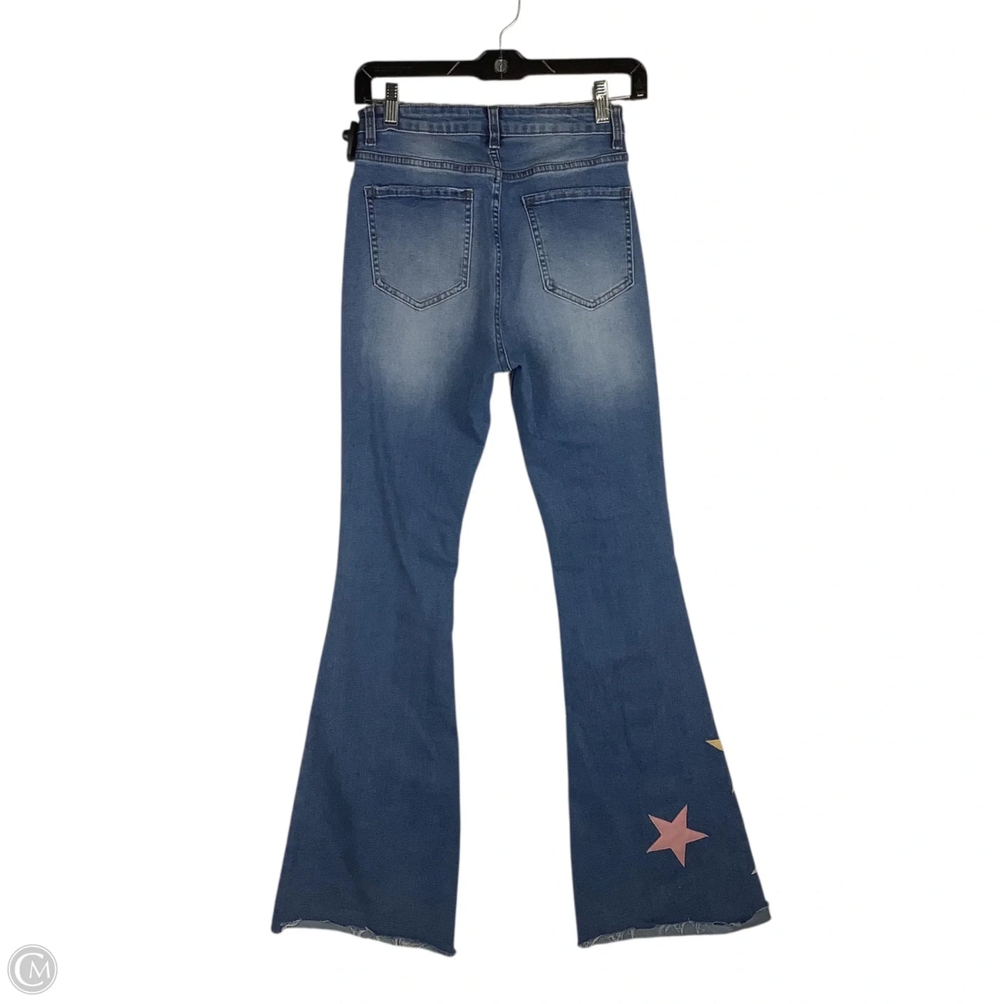 Jeans Flared By Clothes Mentor In Blue Denim, Size: S