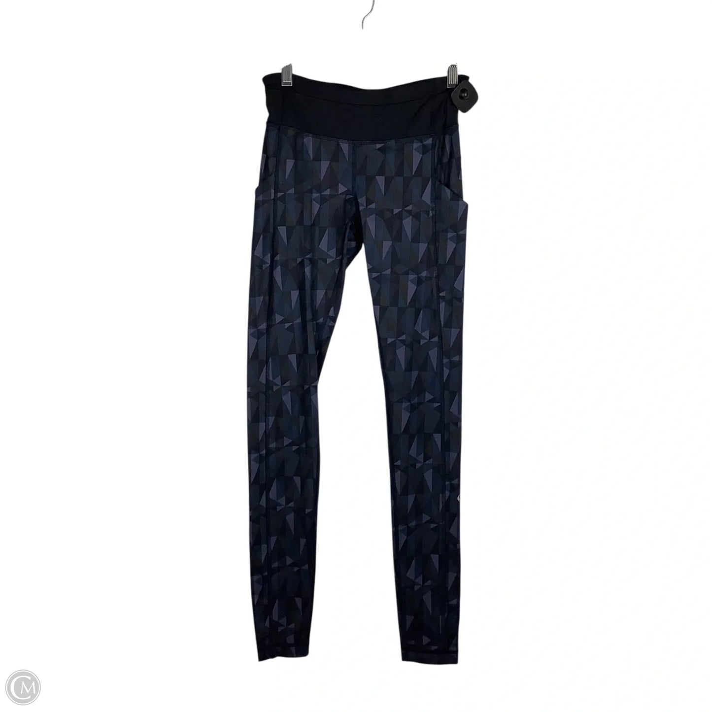 Athletic Leggings By Lululemon In Black & Purple, Size: 4