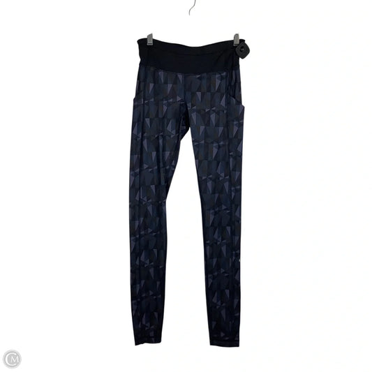 Athletic Leggings By Lululemon In Black & Purple, Size: 4