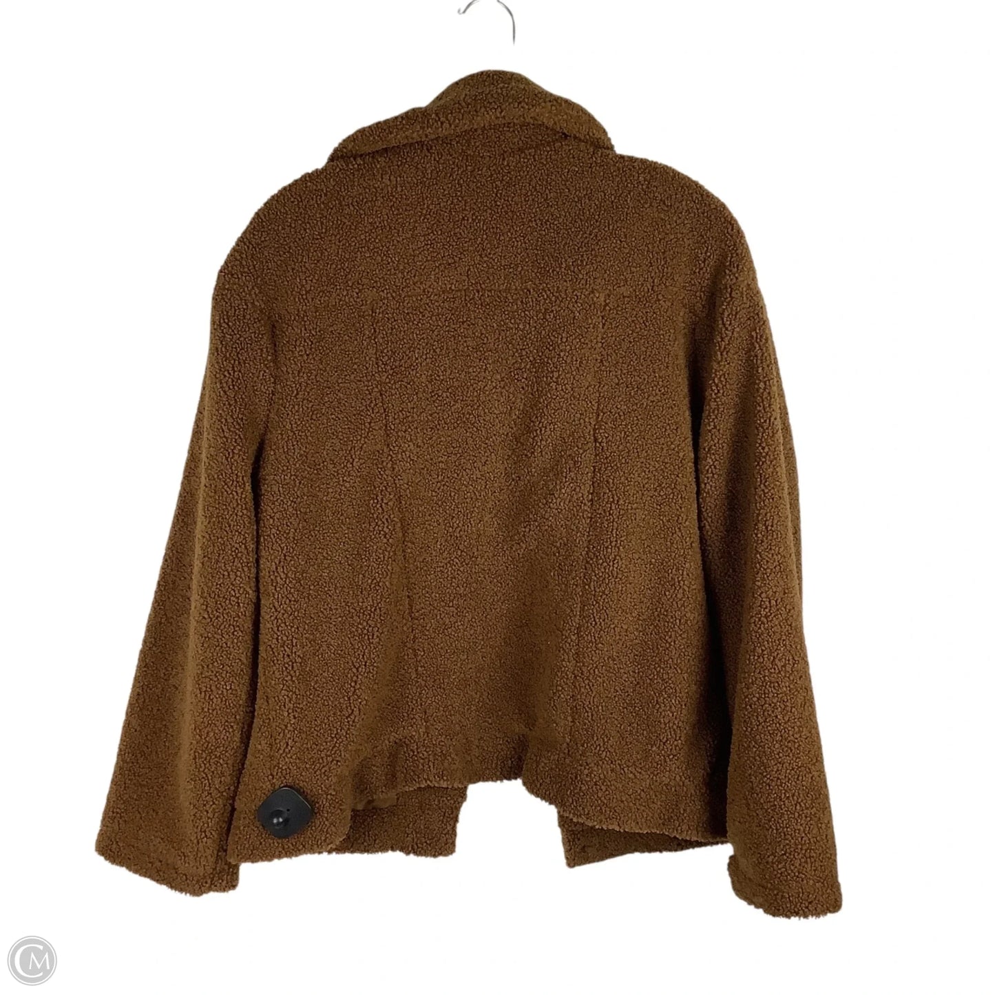 Jacket Faux Fur & Sherpa By Max Studio In Brown, Size: M