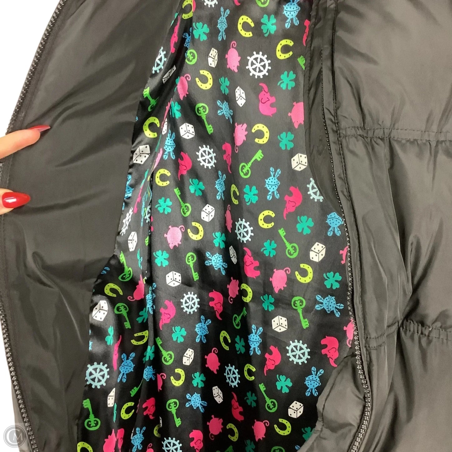 Coat Puffer & Quilted By Betsey Johnson In Black, Size: Xs