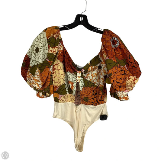 Bodysuit By Vestique In Floral Print, Size: M