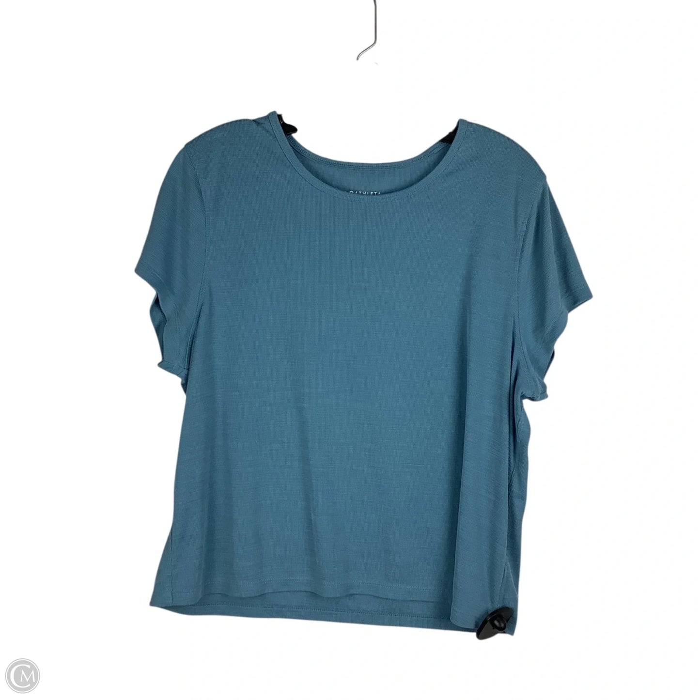Athletic Top Short Sleeve By Athleta In Blue, Size: Xl