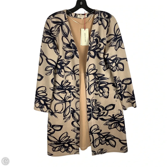 Cardigan By Solitaire In Blue & Cream, Size: M