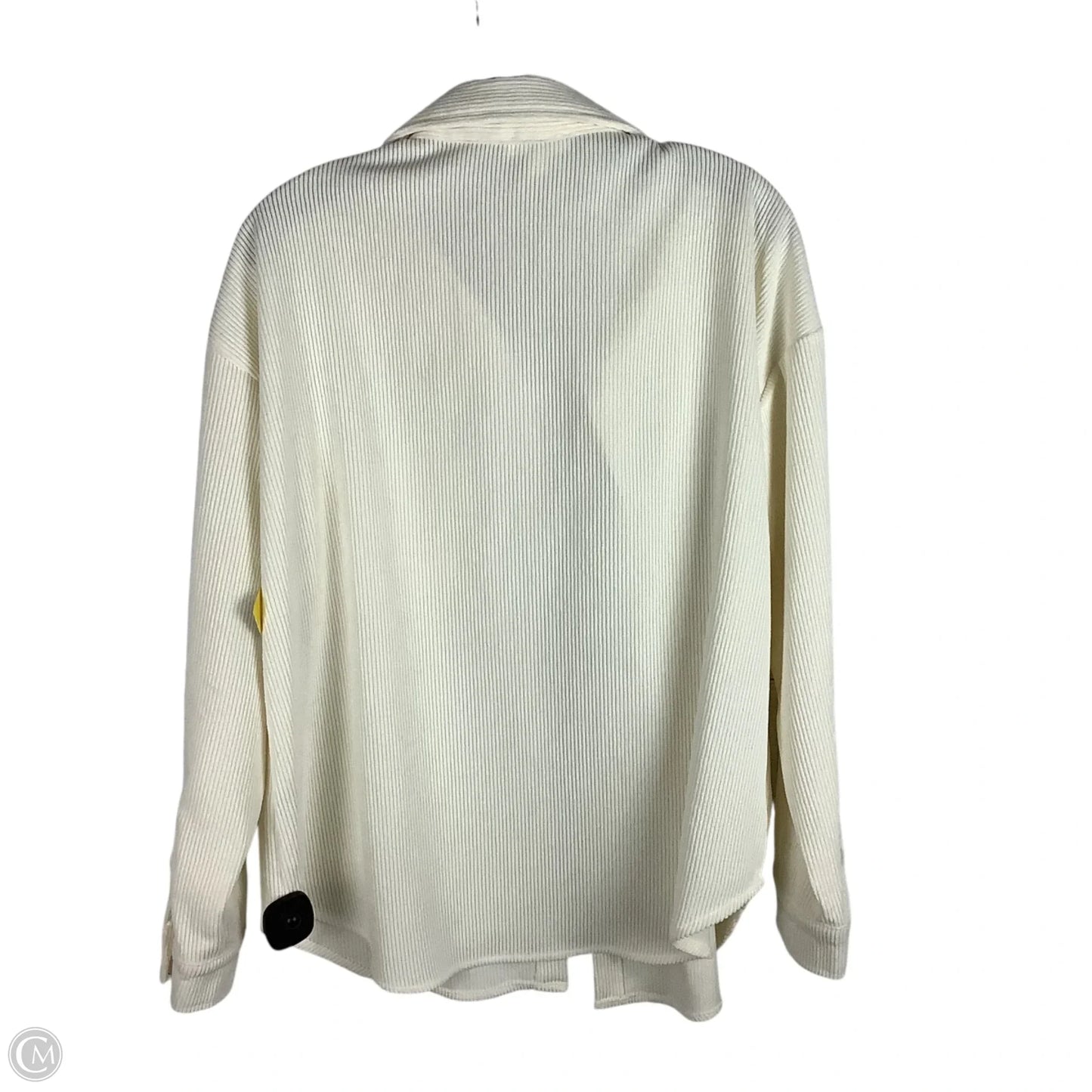 Jacket Shirt By Blu Pepper In Cream, Size: M