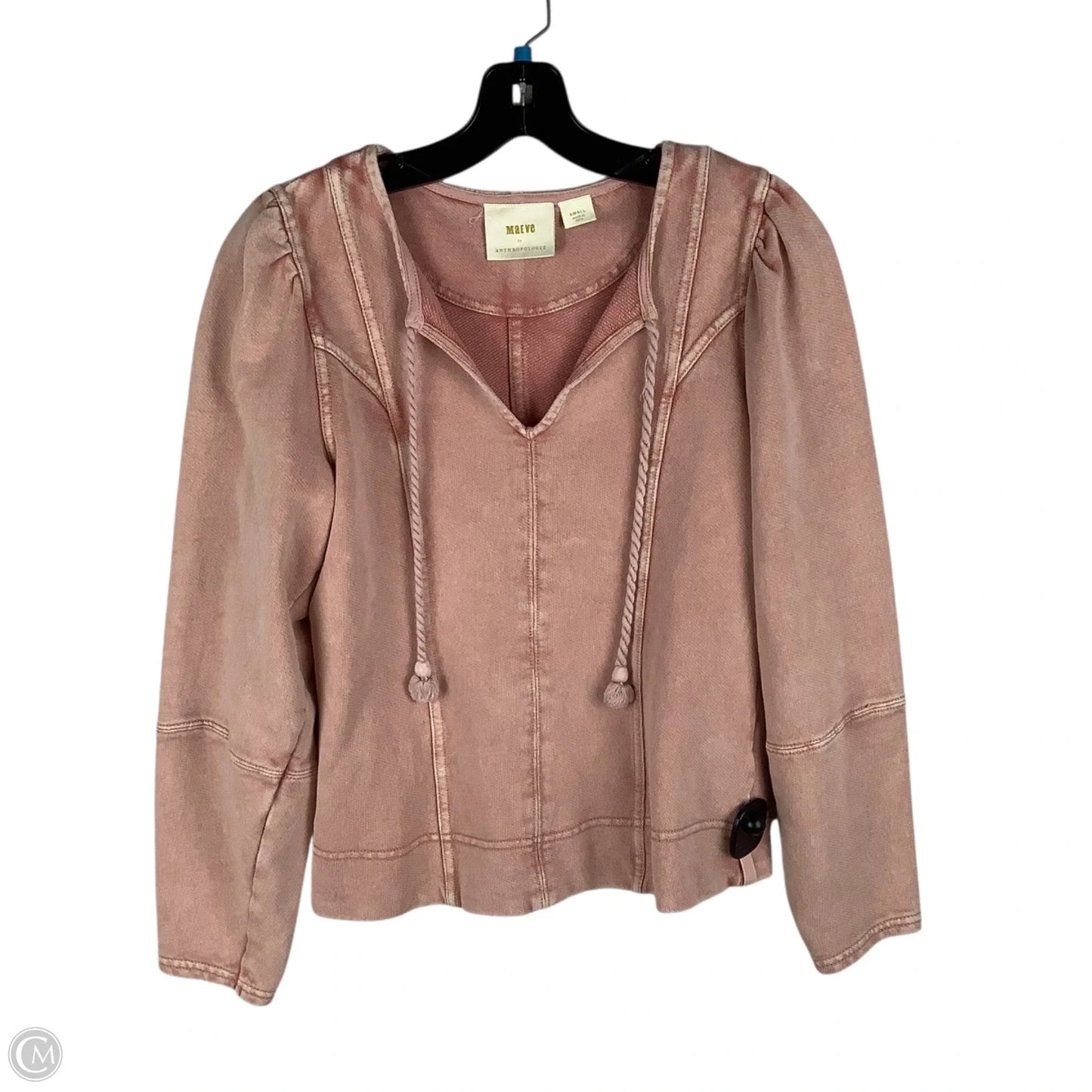 Top Long Sleeve By Maeve In Pink, Size: S